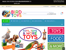Tablet Screenshot of birdtoys.com